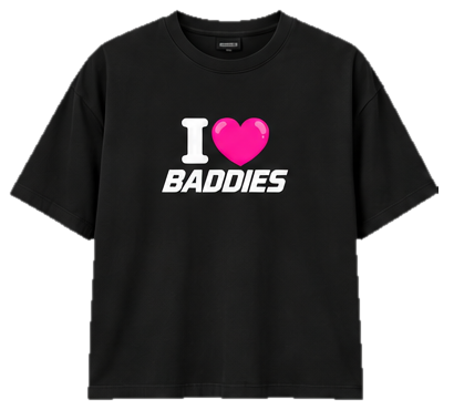 Pánske tričko – I ♥ baddies